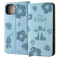 Inglem iPhone 15 Plus Case Disney Folio Leather Case Raffine Stitch_Monotone