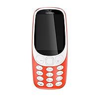 Nokia 3310 all carriers 16GB UK-SIM Free Feature Phone - Warm Red