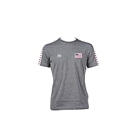 Men's Team T-Shirt Short Sleeve Crew Neck Slim Fit Casual Cotton Top Athletic Retro Vintage Logo Tee