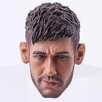 HiPlay 1/6 Scale Male Figure Head Sculpt, Handsome Men Tough Guy, Doll Head for 12