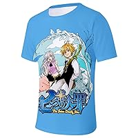 Anime The Seven Deadly Sins T-Shirt 3D Printed Short Sleeve Shirts Men Women Pullover Tee Tops