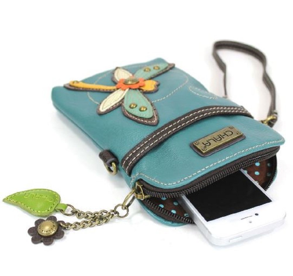 CHALA Crossbody Cell Phone Purse - Women PU Leather Multicolor Handbag with Adjustable Strap