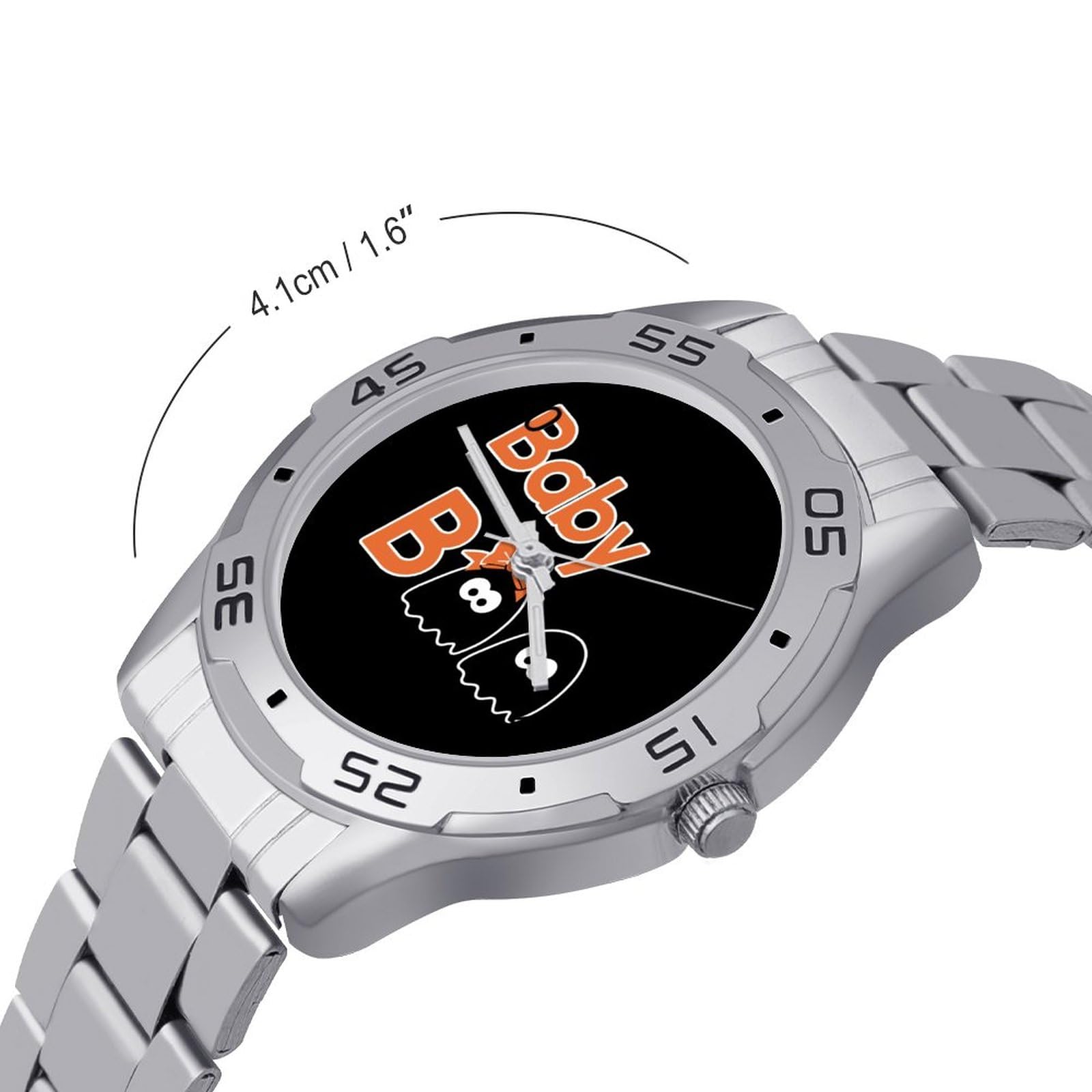 Baby Boo Stainless Steel Band Business Watch Dress Wrist Unique Luxury Work Casual Waterproof Watches