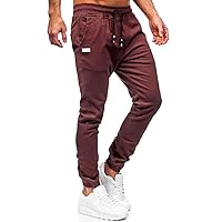 Men's Outdoor Jogging Casual Pants Slim Joggers Workout Pants for Running Sweatpants Hiking