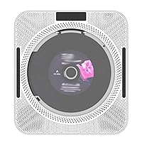 Portable CD Player Wall Mountable CD Music Player Remote Control FM Radio HiFi Speaker with USB 3.5mm LED Screen (Color : OneColor)