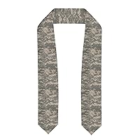 Army Digital Camouflage Print Class Of 2024 Graduation Stole Sash,Unisex 72inch Long Shawl For Academic Commencements