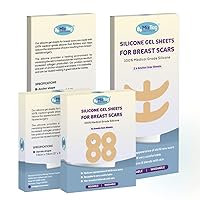 Breast Scar Treatment After Surgery Supplies Must Haves- Breast Augmentation Post Surgery Supplies - Silicone Scar Sheets - Breast Reduction After Surgery Needs (2PCS-ANCHOR) (4PCS - AREOLA)