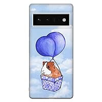 PadPadStore Kids Phone Case Compatible with Google Pixel 6Aˌ Flexible Custom Gel Cover with Guinea Pig Design & Slim Phone Protective Cases