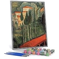 DIY Painting Kits for Adults Landscape Southern France Painting by Amedeo Modigliani Arts Craft for Home Wall Decor