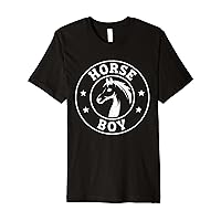 Horse Retro Vintage Riding Boy Premium T-Shirt