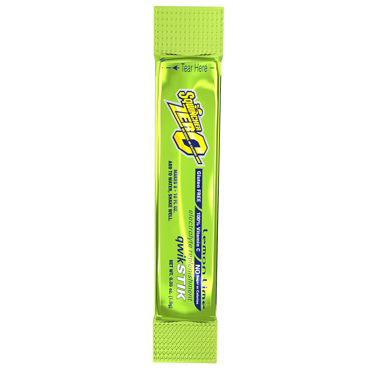Sqwincher 060205-LL Sugar-Free Quick Stick, Lemon-Lime, 0.06 oz.