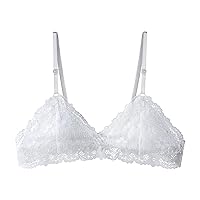 Women's Fashion Bra Camisole Bras Cup Chest Sexy Female Comfortable Underwear Vest Floral Lace Bralette Wear