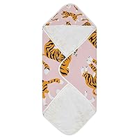 Tigers Baby Bath Towel Girl Hooded Baby Towel Super Soft Baby Hooded Towel 4 Layers Bathrobe Blanket Gifts for Toddlers Shower, 30x30 Inch