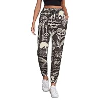 Magic Alchemy Witchcraft Casual Womens Sweatpants Joggers with Pockets Athletic Lounge Pants for Workout