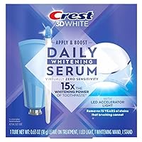 Crest Whitening Emulsions Leave-on Teeth Whitening Gel Kit With LED Accelerator Light, 0.63 Oz