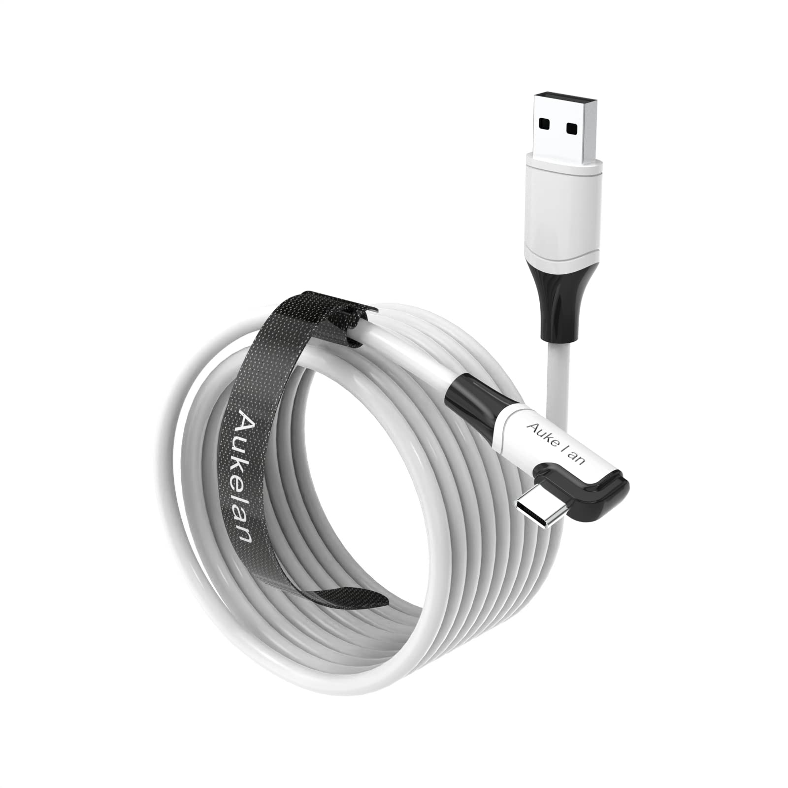 Aukelan Link Cable 10FT Compatible for Oculus Quest 2/Steam VR and PC, High Speed Data Transfer & 3A Fast Charging, USB 3.0 to USB C Cable for VR Headset and Gaming PC