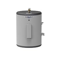 GE Appliances Point of Use Water Heater | Electric Water Heater with Adjustable Thermostat & Drain Valve |Easy Install for Instant Hot Water |18 Gallon |120 Volt | Stainless Steel|Indoor Installation