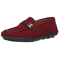 Driver Club USA Kids Boys/Girls Leather Driving Loafer with Rope Anchor Detail