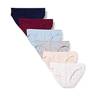 Women's Cotton Bikini Brief Underwear (Available in Plus Size), Multipacks