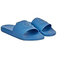 Moncler Men's Basile Blue Rubber Slides