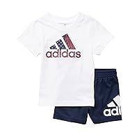 adidas Baby Boys Cotton T-Shirt & Shorts Set