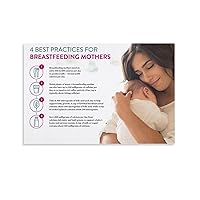 GEBSKI 4 BEST PRACTICES FOR BREASTFEEDING MOTHERS Posters Corridor of The Maternity Hospital Poster Canvas Painting Wall Art Poster for Bedroom Living Room Decor 24x36inch(60x90cm) Unframe-style