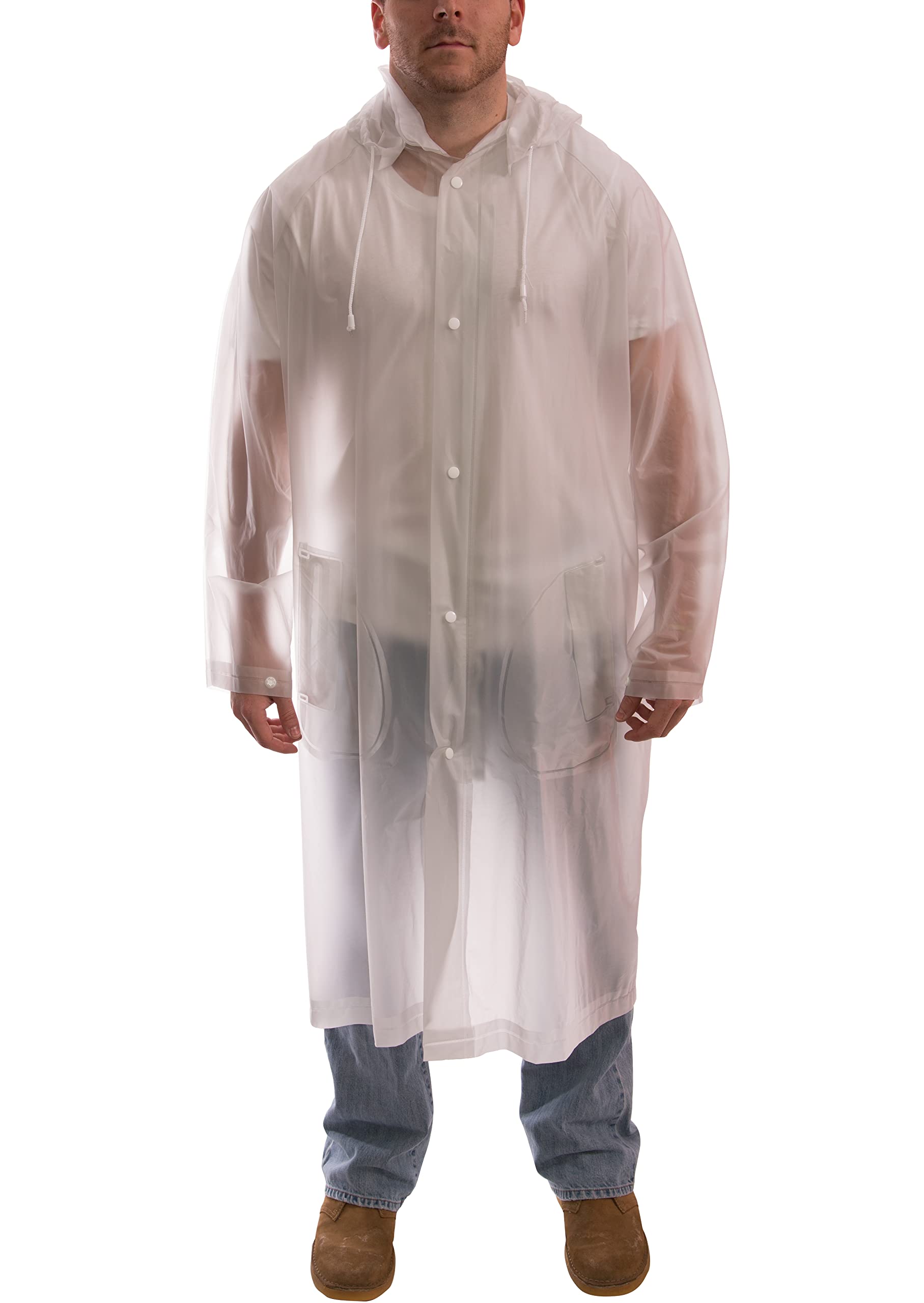 Tingley Men's Standard Rain Coat with Detachable Hood
