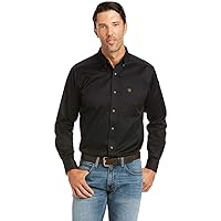 ARIAT Men's Solid Twill Fitted Shirt
