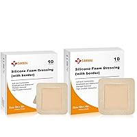 Silicone Foam Dressing with Adhesive Gentle Border,10 Pcs 3