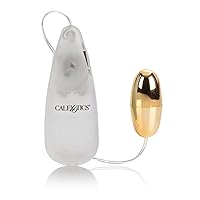 CalExotics Pocket Exotics Wired Bullet Vibrator - Sex Toys for Couples - Adult Vibe Egg Massager - Gold