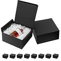 Mcfleet Black Gift Boxes with Lids 10x10x5 Inches 10 Pack Groomsmen Proposal Boxes Cardboard Gift Box for Presents, Craft Boxes for Christmas, Wedding, Graduation, Holiday, Birthday Gift Packaging