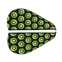 Kiwi Slice Print Hair Towel Wrap Super Absorbent Microfiber Hair Drying Towel Quick Dry Hair Turban for Curly Long Thick Hair