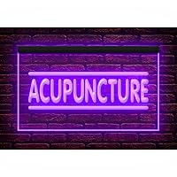 160045 Acupuncture Chinese Clinic Shop Health Center Display LED Night Light Neon Sign (21.5
