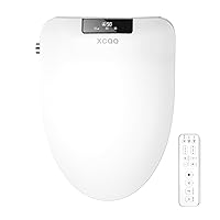 Electric Bidet Toilet Seat,Heated Toilet Seat with Bidet Warm Water,Elongated Bidet with Dryer,Smart Toilet Seat,Smart Bidets for Existing Toilets,Multiple Spray Modes and Air Dryer