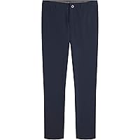 IZOD Boys' School Uniform Performance Khaki Pant, Flat Front & Comfortable Waistband