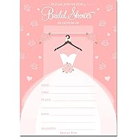 30 Bridal Shower Invitations with Envelopes (30 Pack) - Wedding Shower Invitations