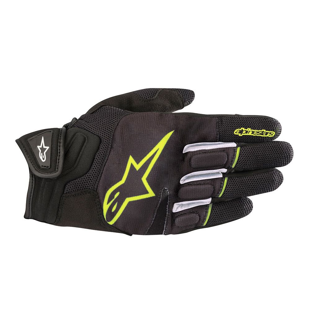 Alpinestars Men's 3574018-155-XL Gloves (Black/Yellow, X-Large)