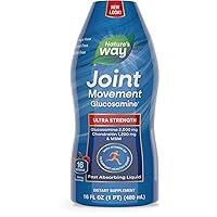 Joint Movement Glucosamine Fast Absorbing Liquid, Ultra Strength, Supports Healthy Bones*, Chondroitin, and MSM with Vitamin D3, Berry Flavored, 16 Fl Oz (Packaging May Vary)