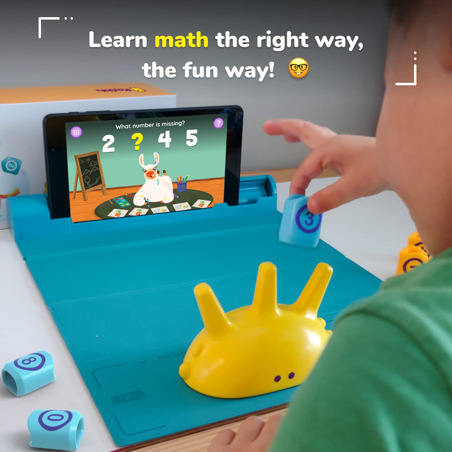 PlayShifu STEM Toy Math Game - Plugo Count (Kit + App with 5 Interactive Math Games) Educational Toy for 4 5 6 7 8 Year Old Birthday Gifts | Story-Based Learning for Kids (Works with tabs/mobiles)