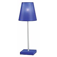 FS3-729 Daylight Spectrum Accent lamp, Blue Base and Shade with Silver Post