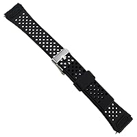 14mm Flex-On Black Rubber Fits Timex Triathlon Watch Band