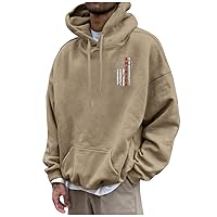 Graphic Hoodies For Men Stripe Gradient Cotton Pullover Thermal Big And Tall Sweatshirt Tie Dye Loose Novelty Hooded