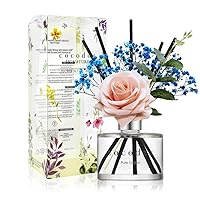 Cocod'or COCODOR Rose Flower Reed Diffuser/Pure Cotton/6.7oz(200ml)/1 Pack/Reed Diffuser, Reed Diffuser Set, Oil Diffuser & Reed Diffuser Sticks, Home Decor & Office Decor, Fragrance and Gifts
