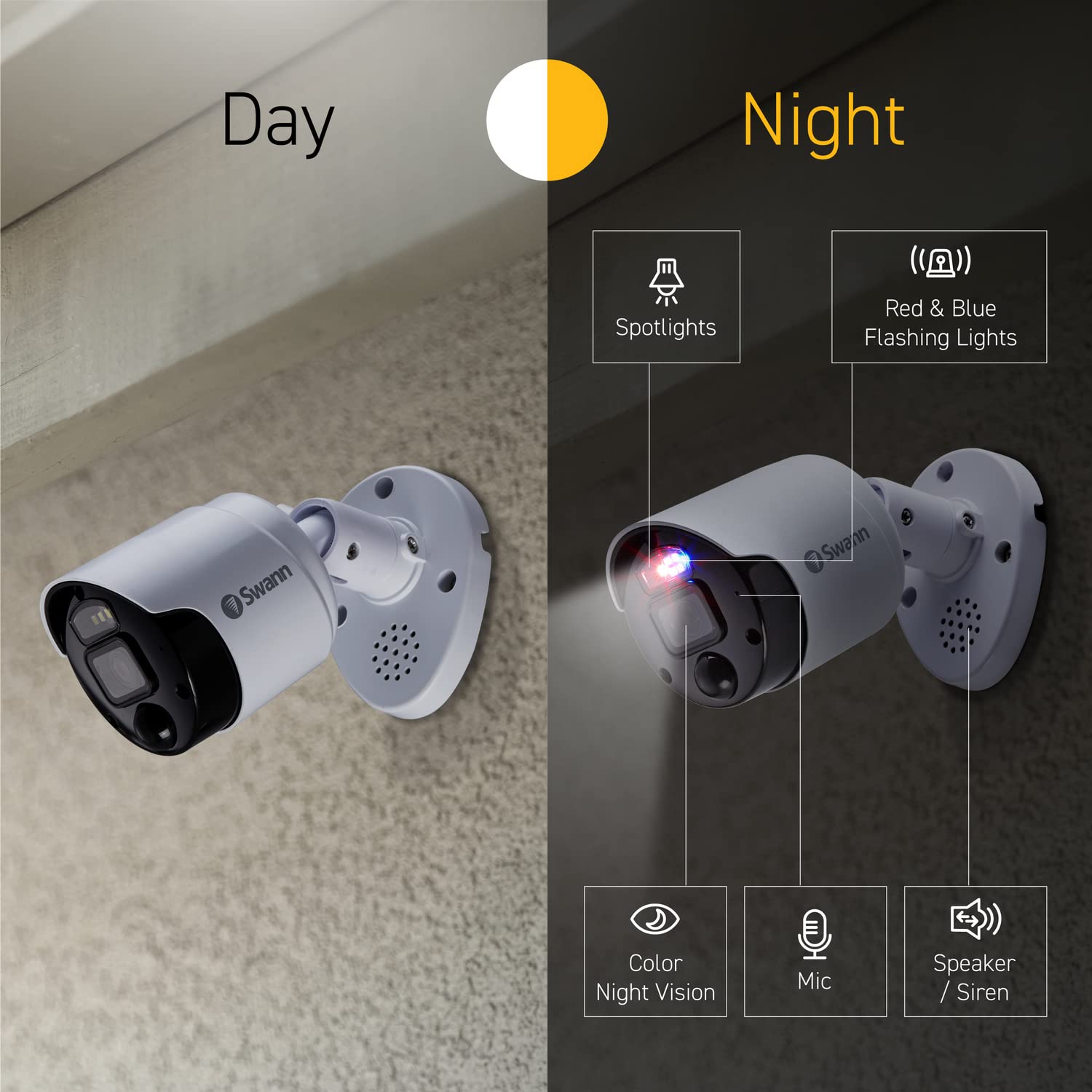 Swann Cameras for Home Security with 4TB HDD, 16 Channel 16 Cam Security Camera, POE Cat5e NVR 12MP HD, Indoor Outdoor Wired Surveillance Camera Systems, Color Night Vision, Heat Motion Detection