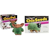 Chia Pet Gremlins - Gizmo with Seed Pack, Decorative Pottery Planter, Easy to Do and Fun to Grow, Novelty Gift, Perfect for Any Occasion & Seed Pack, 3 Count(pet not Included)