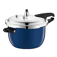 Double Happiness Pressure Cooker 304 Stainless Steel Household Gas Induction Cooker Universal Mini Explosion-Proof Pressure Cooker Sapphire Blue