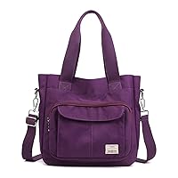 Blostirno Women's Casual Tote Purse Bag Shoulder Crossbody Large Capacity Nylon Top Handle Daily Handbag Work Bags