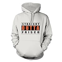 Straight Outta Frisco - Adult Men's Hoodie, White, Medium