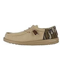 Hey Dude Wally Funk Mossy Oak Original Bottomland Loafers for Men - Ripstop Upper - Round-Toe Silhouette